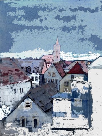 002. Stadtpfarrkirche von der Karmelitenkirche aus